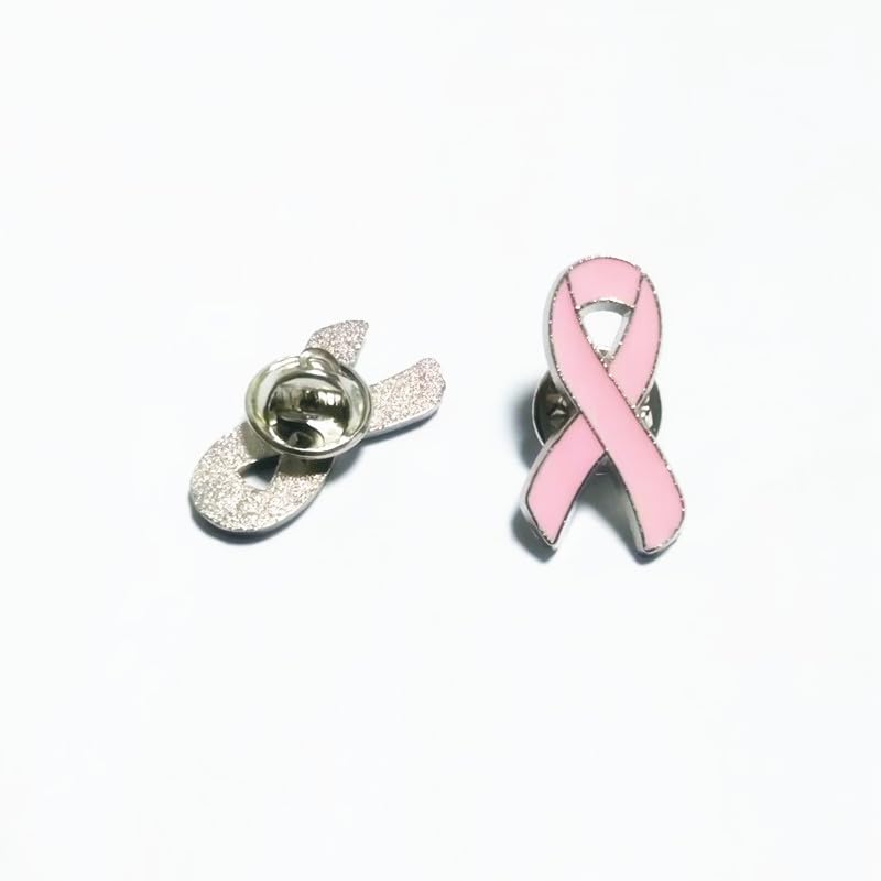 Pink Ribbon Breast Cancer Awareness Lapel Pin