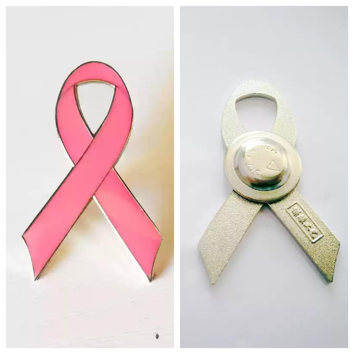 CMajor Pink Ribbon Breast Cancer Awareness Magnetic Badge Lapel Pin