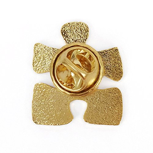 CMajor Autism Awareness Puzzle Piece Gold Plated Lapel Pins