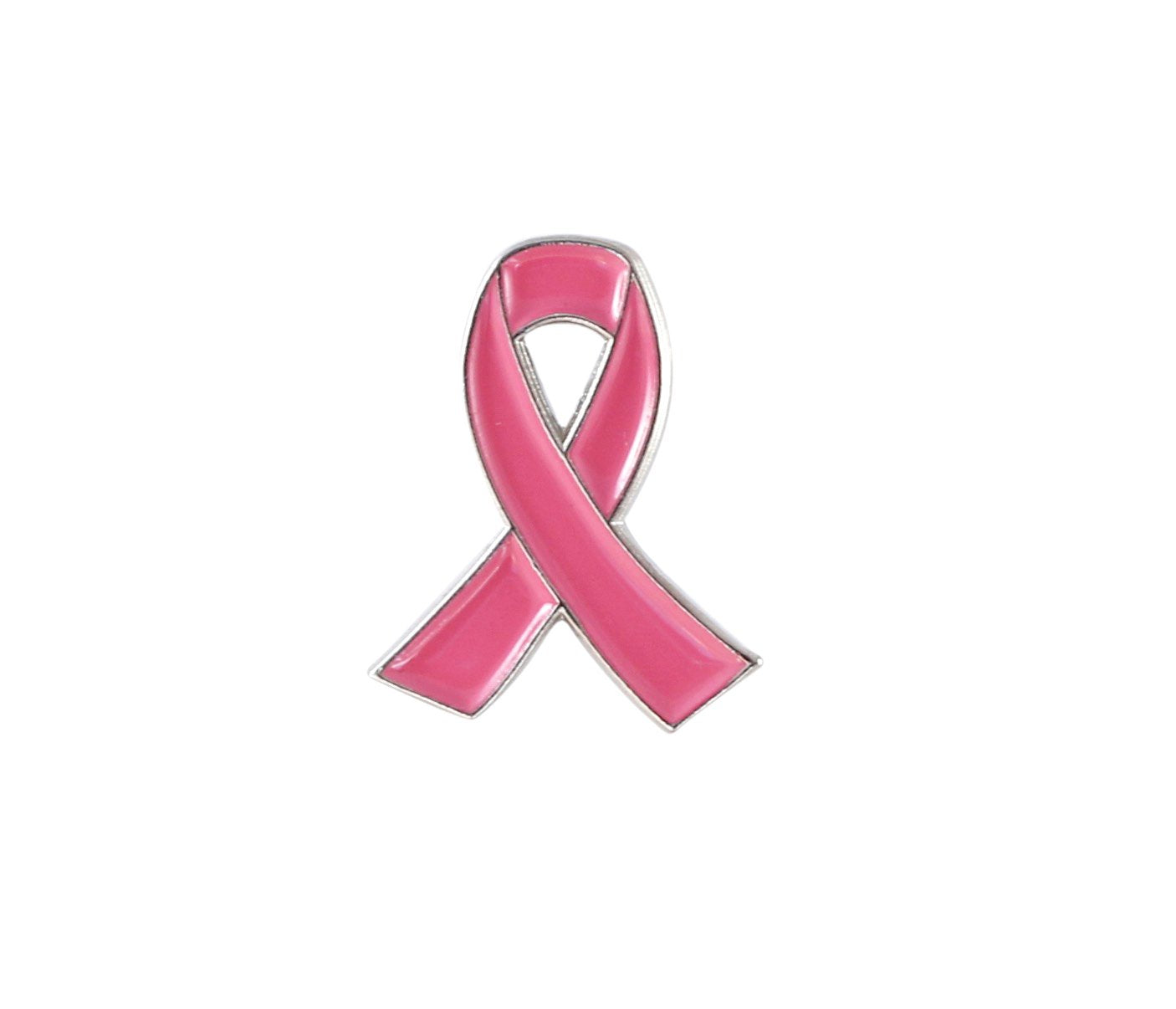Emblematic Jewelry Official Pink Ribbon Breast Cancer Awareness Lapel Pin (1 Pin)