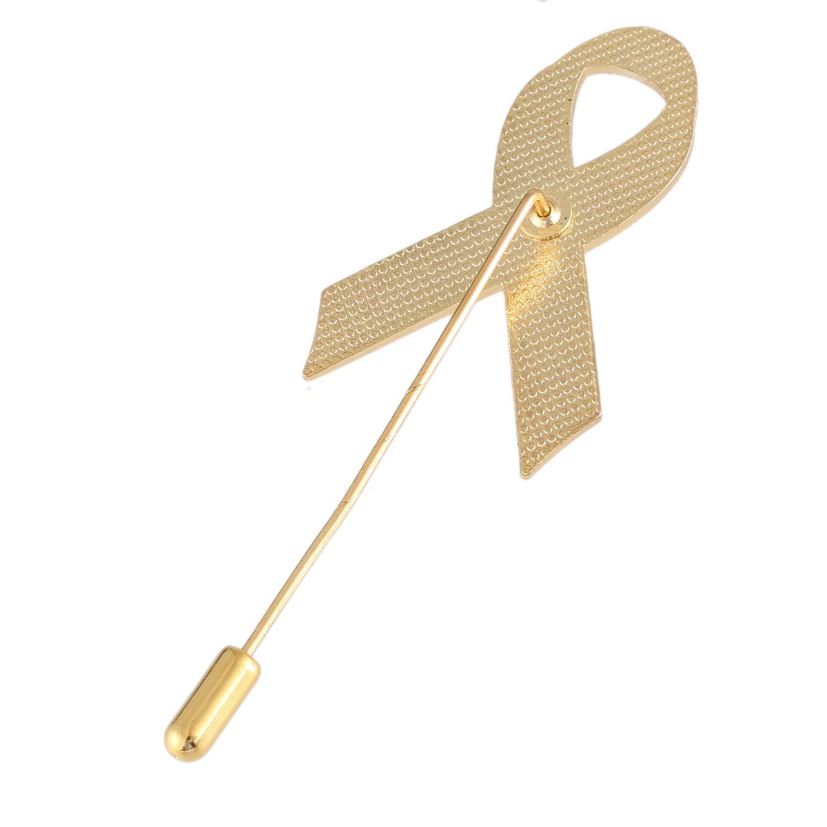 CMajor Pink Alloy Enamel Ribbon Lapel Stickpin