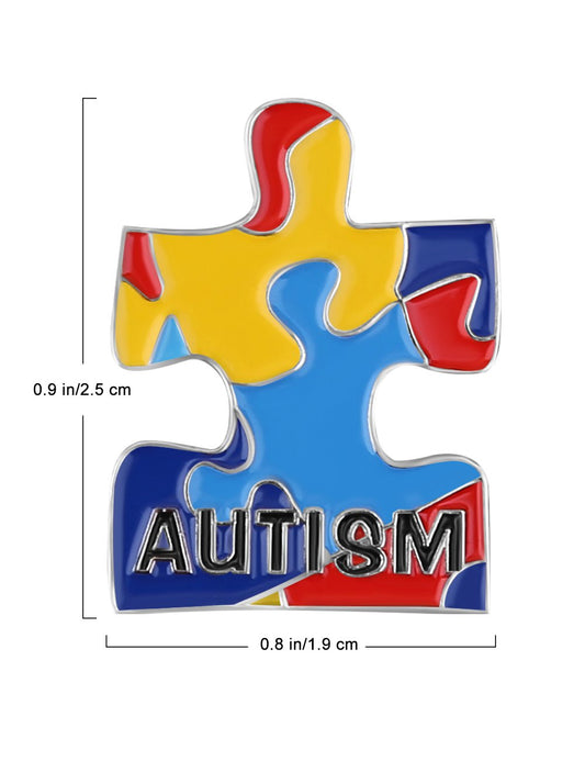 Awarness Autism Puzzle Piece Enamel Lapel Pin