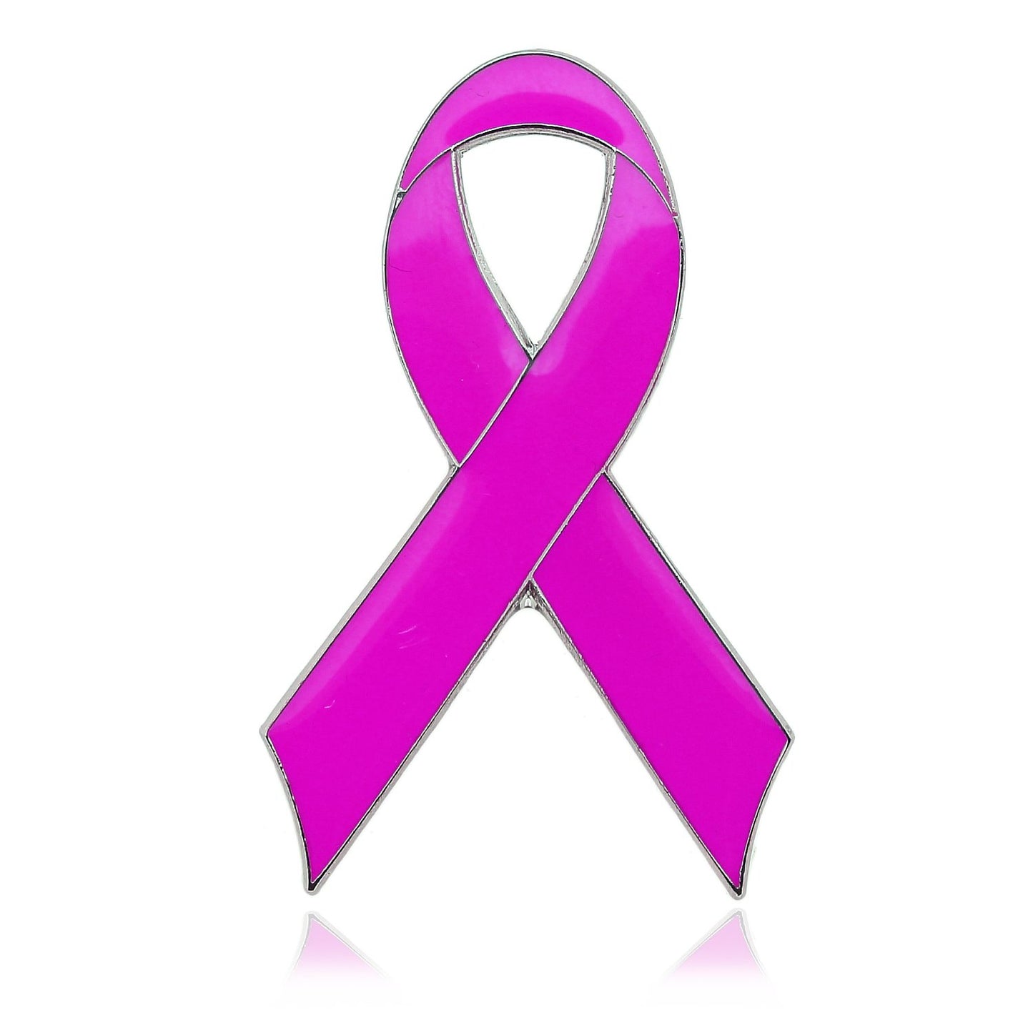 Purple Ribbon Metal Pins - Epilepsy Crohn's Disease Awareness Lapel Pin