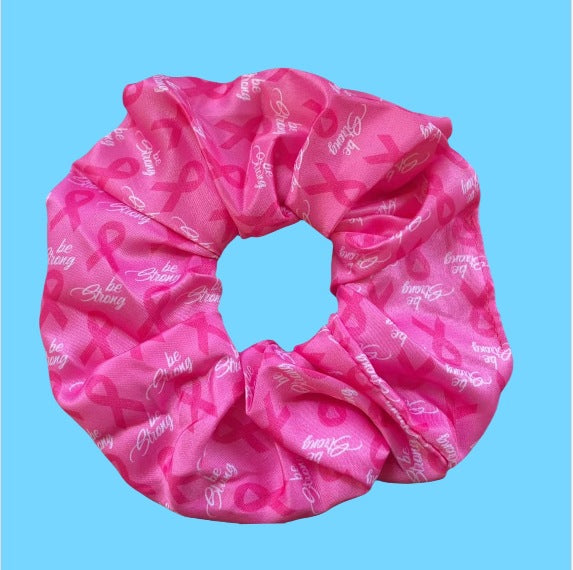 Pink Ribbon Charity Scrunchies - Breast Health Awareness Special Edition Hair Accessories