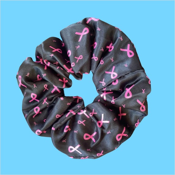 Pink Ribbon Charity Scrunchies - Breast Health Awareness Special Edition Hair Accessories