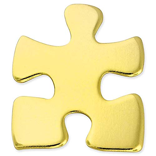 CMajor Autism Awareness Puzzle Piece Gold Plated Lapel Pins