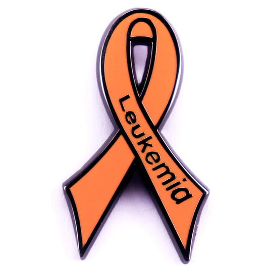 Orange Ribbon Lapel Pin Leukemia Awareness Ribbon Lapel Pin for Supporting Leukemia & Lymphoma Awareness