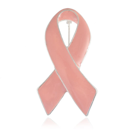 CMajor Pink Ribbon Breast Cancer Awareness Enamel Brooch Pin