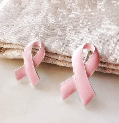 CMajor Pink Ribbon Breast Cancer Awareness Enamel Brooch Pin