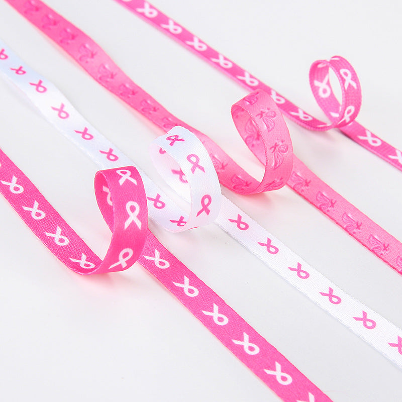 Breast Cancer Awareness Shoelaces 120cm Pink Ribbon Shoelace For Runners And Marathons Athletic Strings Sneaker Tennis Sneaker Pack Of 10pcs Wholesale