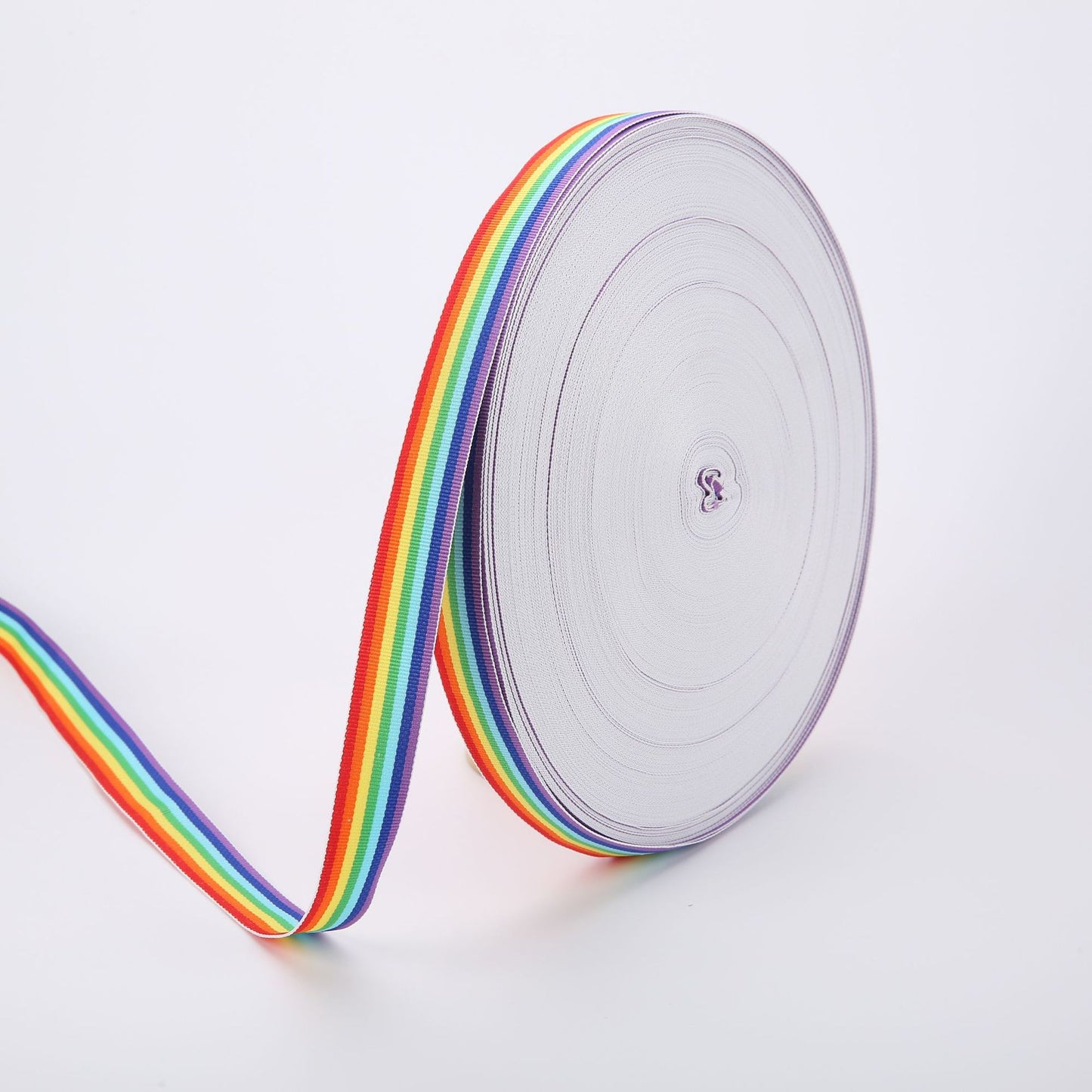 Rainbow Webbing Medal Lanyards Neck Straps Trimming Accessories for Bags and Garments Polyester Plain Weave Striped Color-Striped Webbing Wholesale