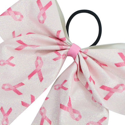 Breast Cancer Awareness Leather Hair Ties and Pink Ribbon Hair Accessories for Charity Events & Festivals Wholesale MOQ 500pcs