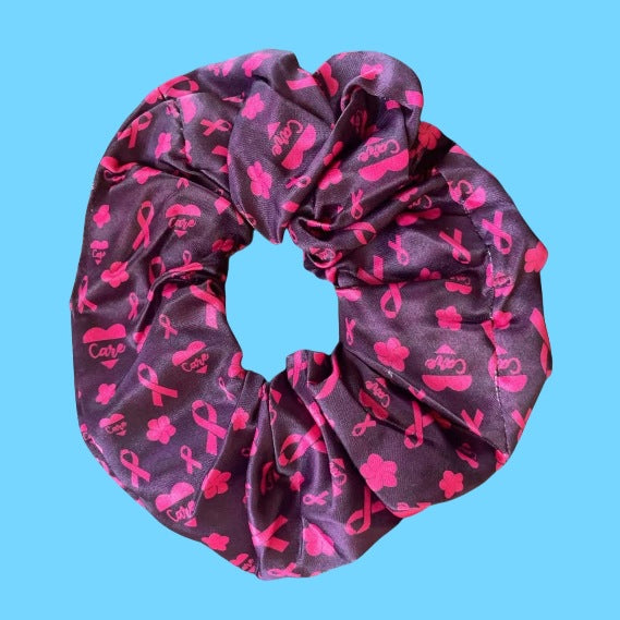 Pink Ribbon Charity Scrunchies - Breast Health Awareness Special Edition Hair Accessories