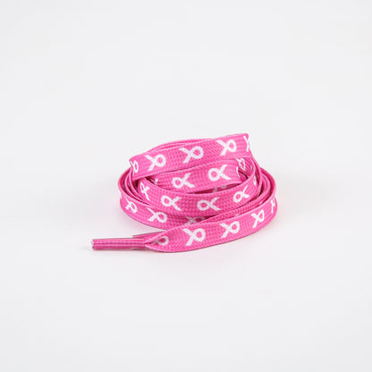 Breast Cancer Awareness Shoelaces 120cm Pink Ribbon Shoelace For Runners And Marathons Athletic Strings Sneaker Tennis Sneaker Pack Of 10pcs Wholesale