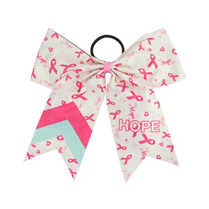 Breast Cancer Awareness Leather Hair Ties and Pink Ribbon Hair Accessories for Charity Events & Festivals Wholesale MOQ 500pcs