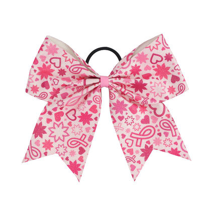 Breast Cancer Awareness Leather Hair Ties and Pink Ribbon Hair Accessories for Charity Events & Festivals Wholesale MOQ 500pcs